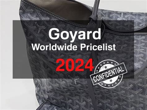 goyard 全球 比价|goyard price list paris.